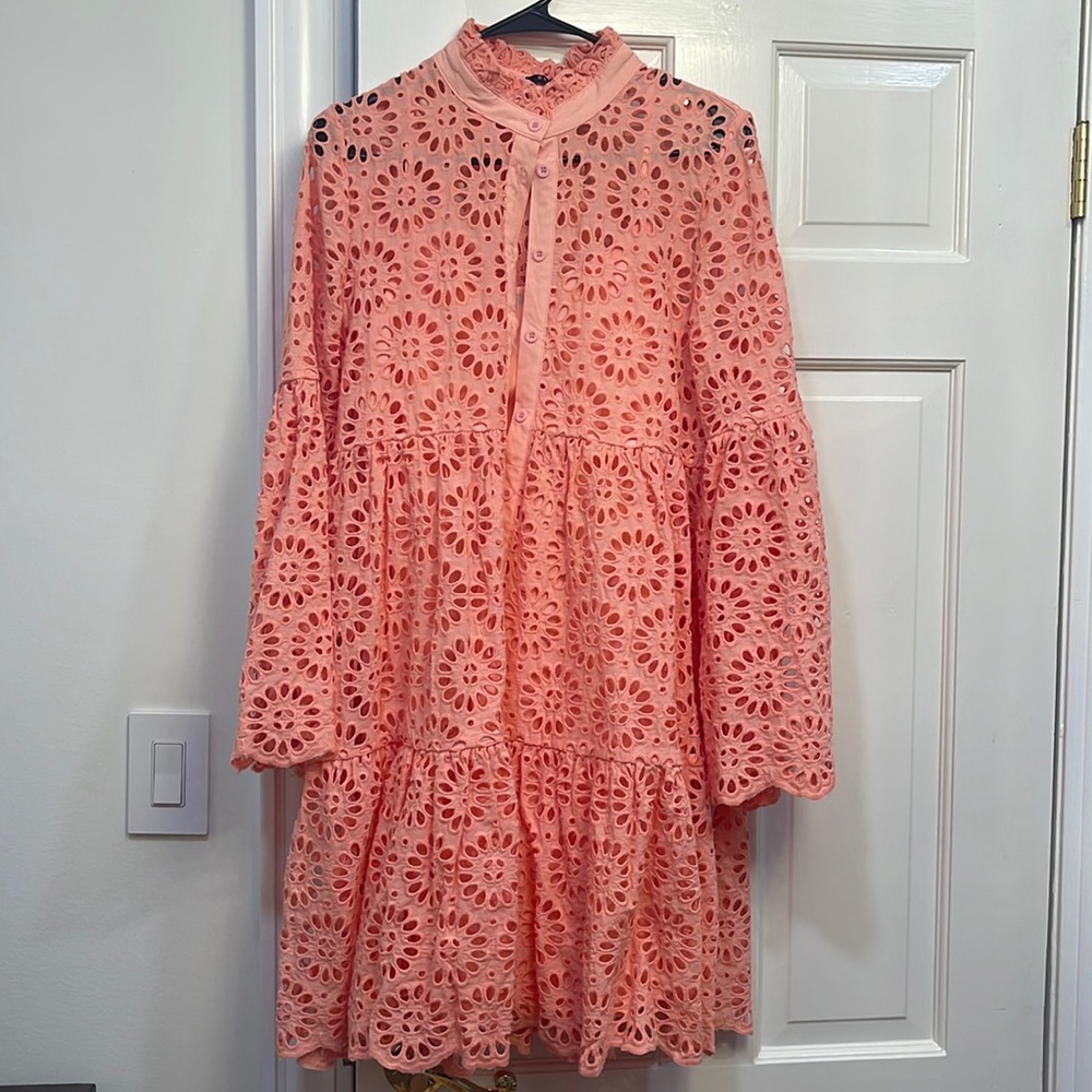 Medium Peach color Beulah style dress. Worn once. Lined underneath.